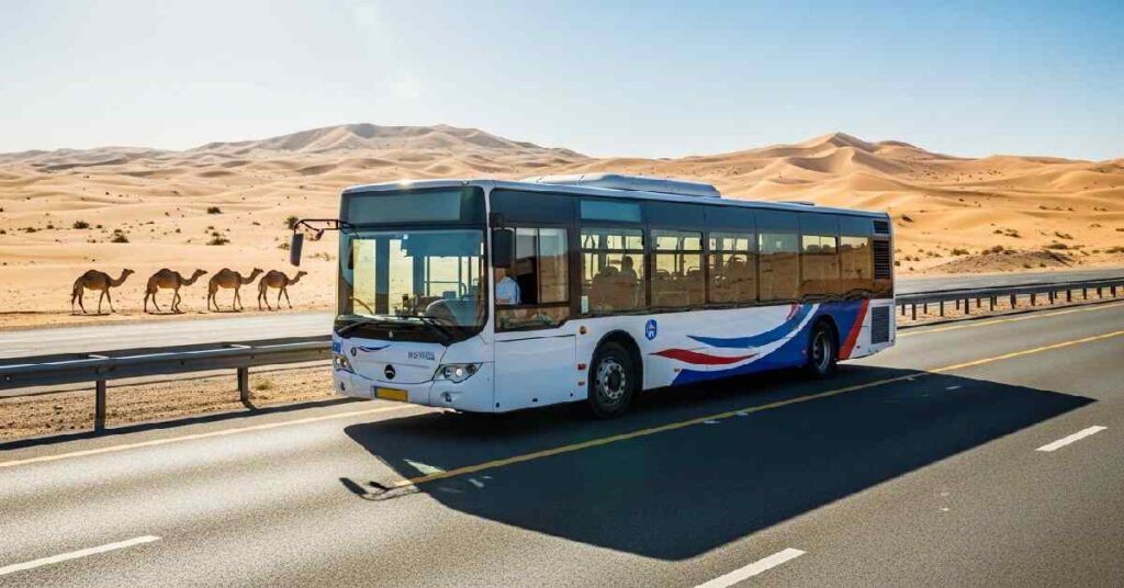 Public bus from Dubai to Abu Dhabi for day trip