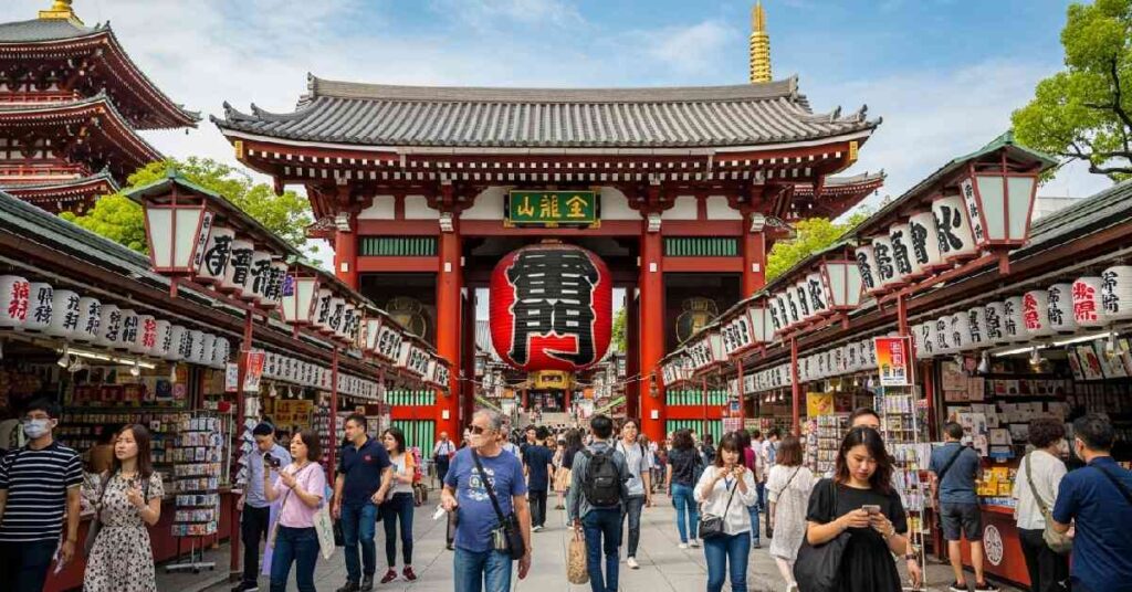 Asakusa Sensoji temple traditional Tokyo Japan travel