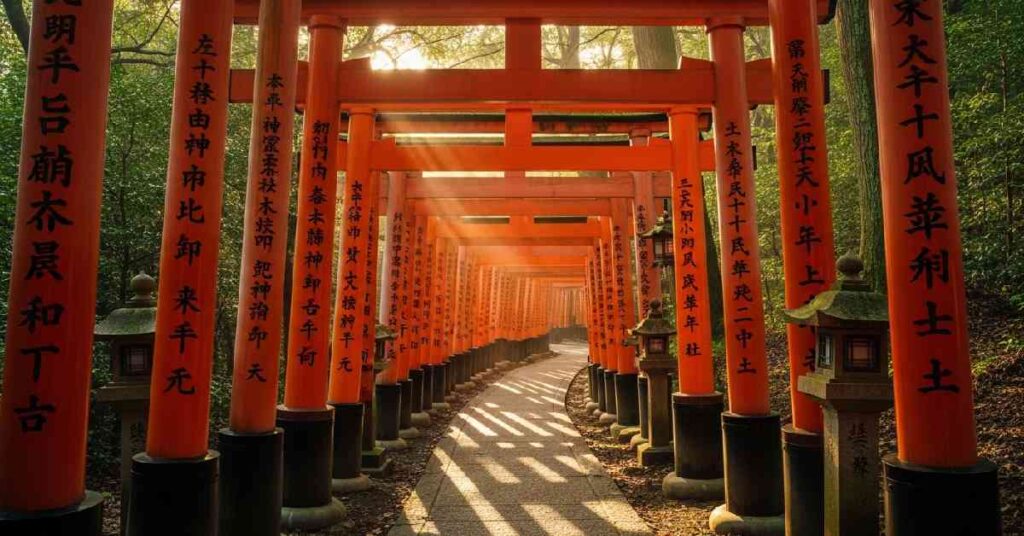 Fushimi Inari shrine torii gates Kyoto Japan itinerary