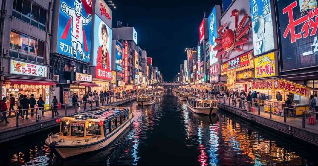 Osaka Dotonbori neon lights and street food best places to visit in Japan for first timers