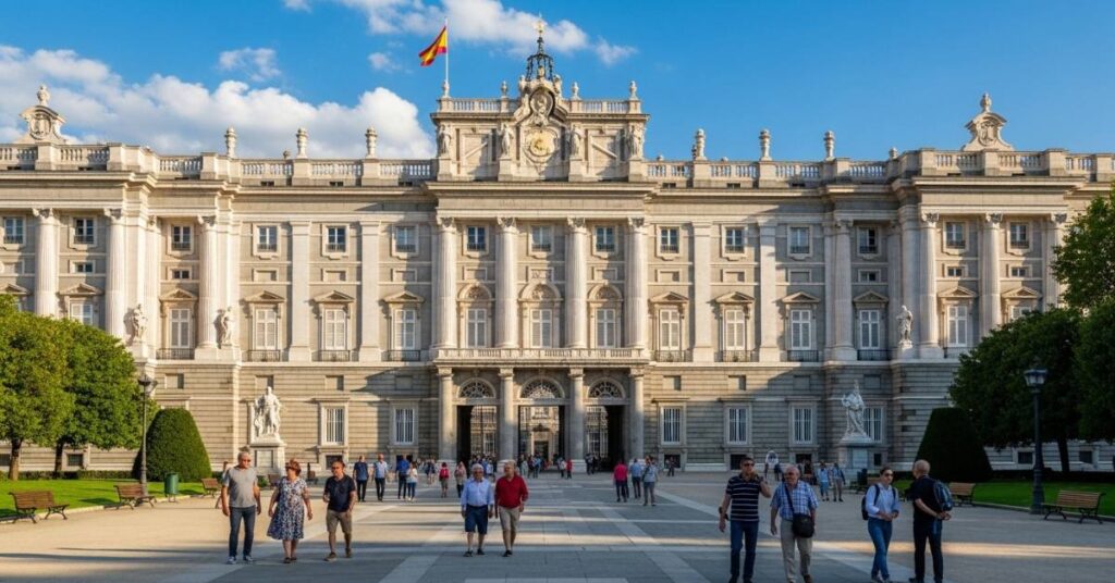 Royal Palace of Madrid exterior for first time visitors