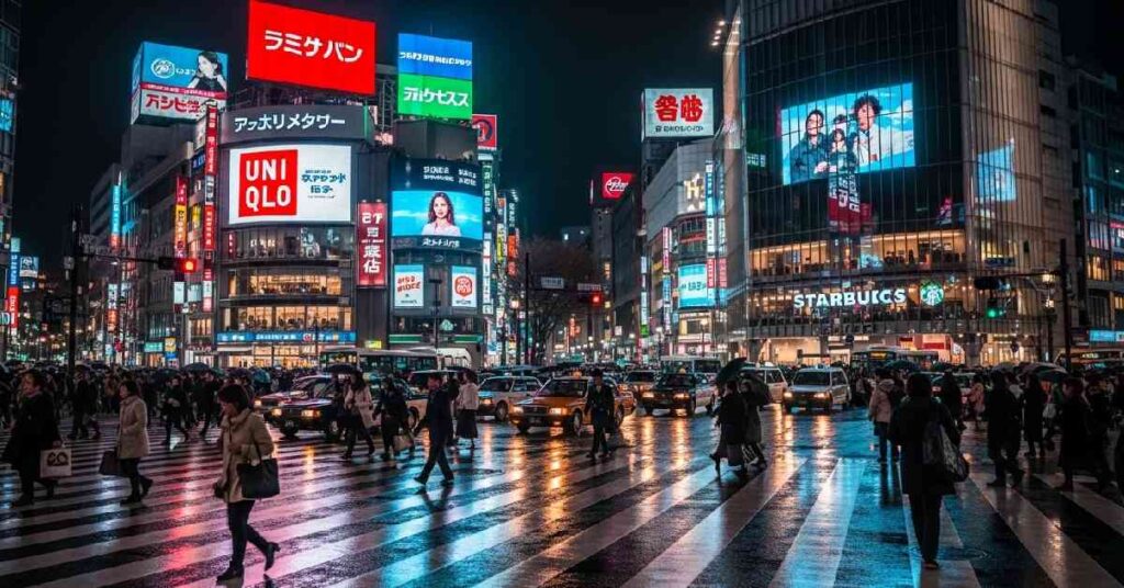 Tokyo Shibuya crossing night view Japan itinerary 10 days