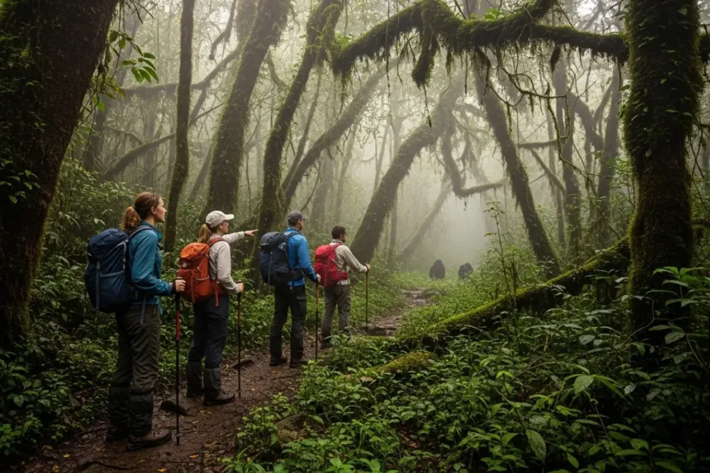 Gorilla trekking experience in Uganda Bwindi forest