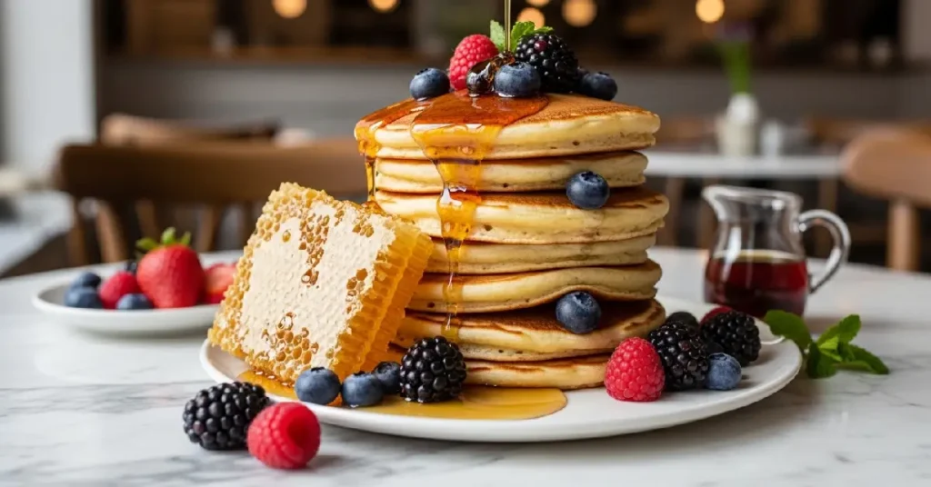 Award-winning pancakes at a top restaurant to visit in Manhattan.