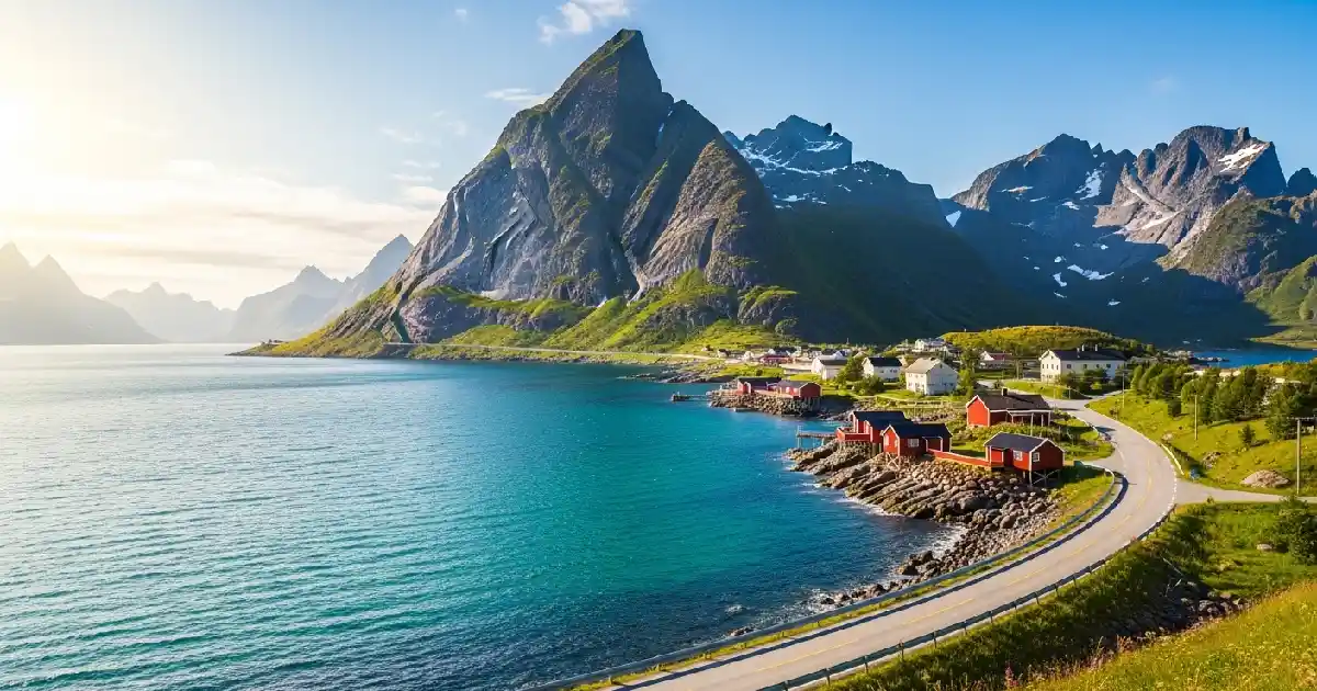 Norway summer itinerary – scenic E10 drive through Lofoten Islands