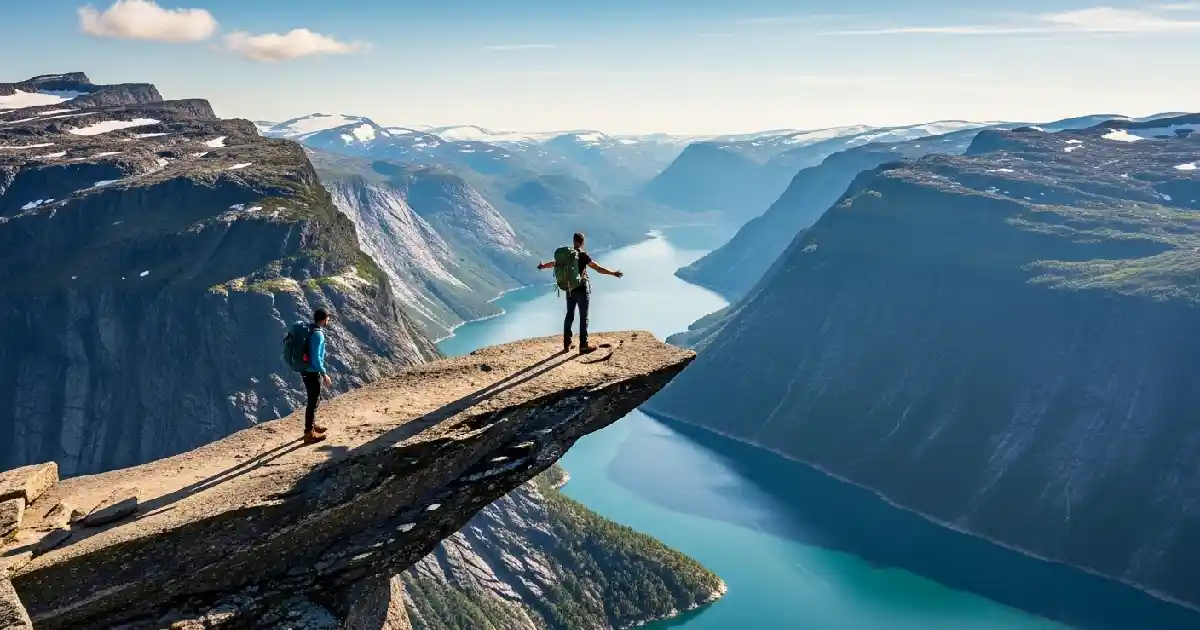 Trolltunga hike Norway summer – iconic rock formation viewpoint