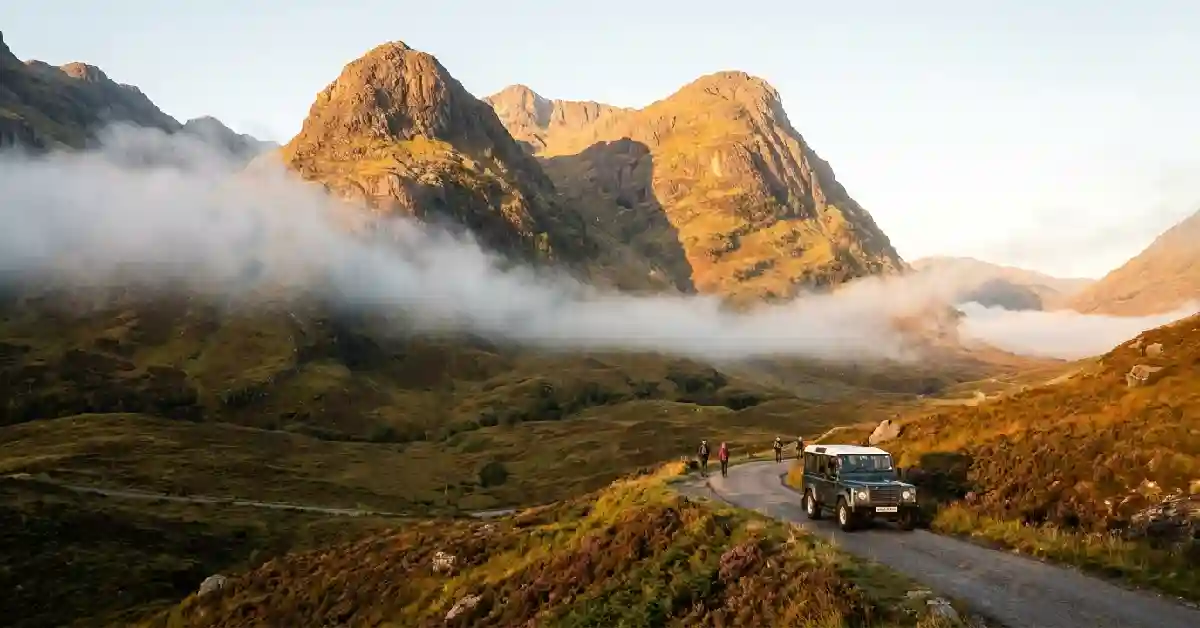 Glencoe Highlands in a 4 days in Scotland itinerary