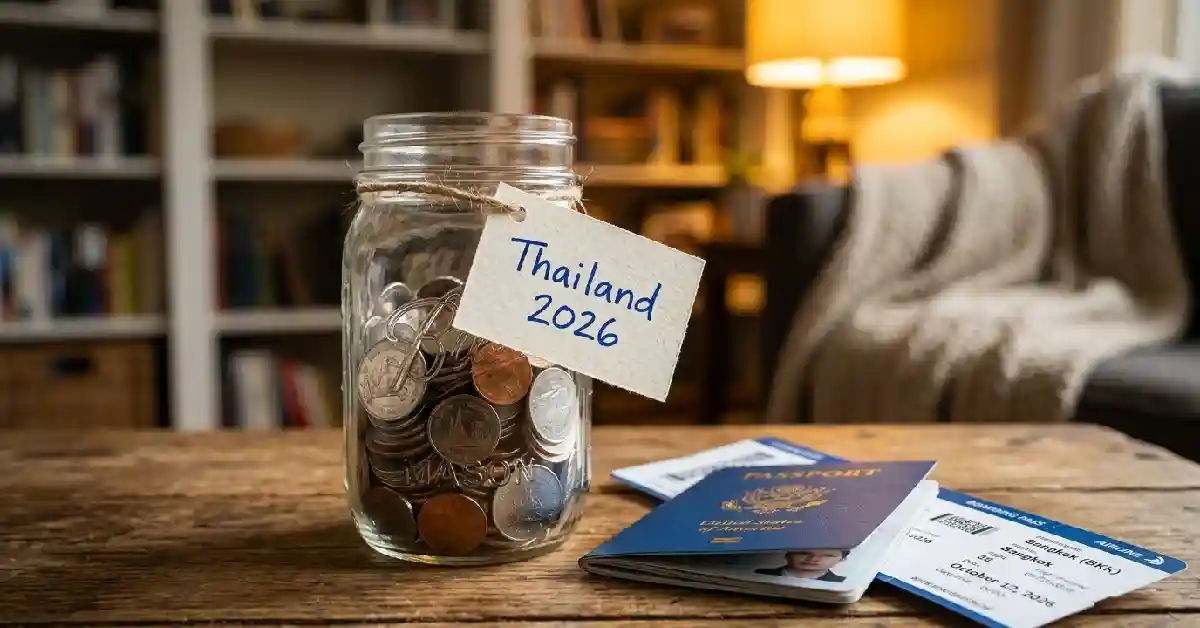 How to save money for international travel fast with dedicated travel fund jar