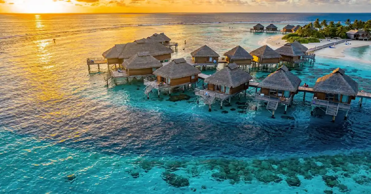 most beautiful beaches in the world Bora Bora lagoon turquoise water island