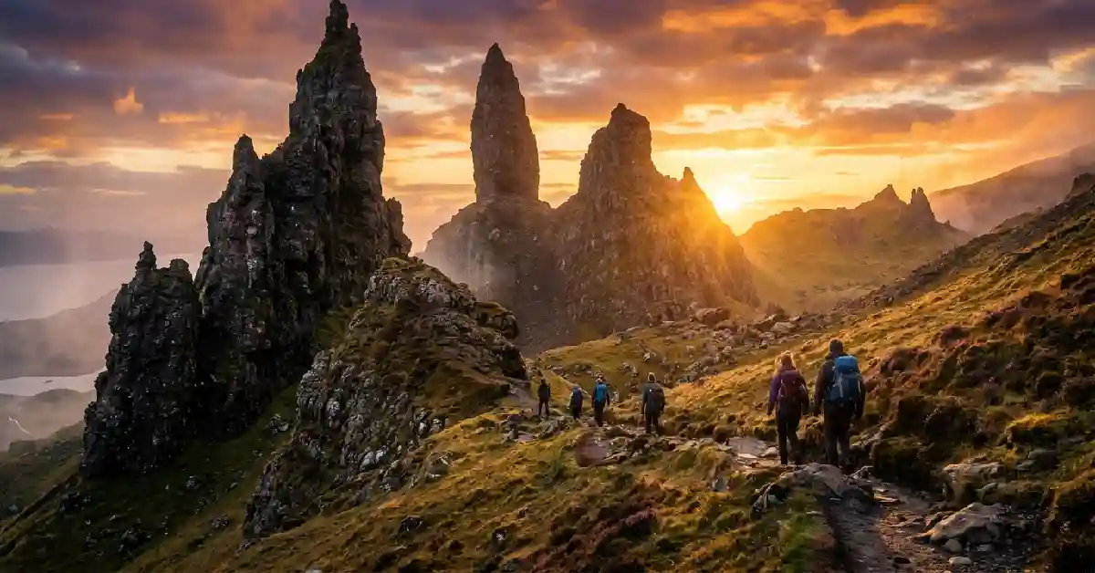 Old Man of Storr hike on a 4 days in Scotland itinerary