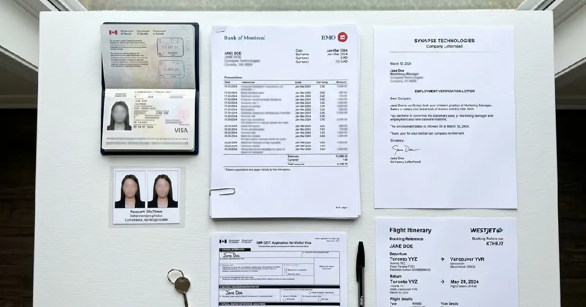 Documents required for Canada tourist visa application checklist 2026