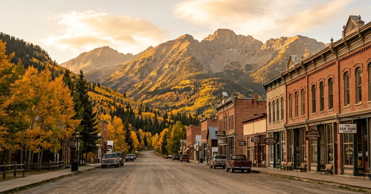 Hidden small towns in Colorado worth visiting, mountain Main Street at golden hour