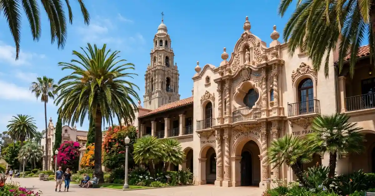 Spanish colonial architecture in Balboa Park, San Diego
