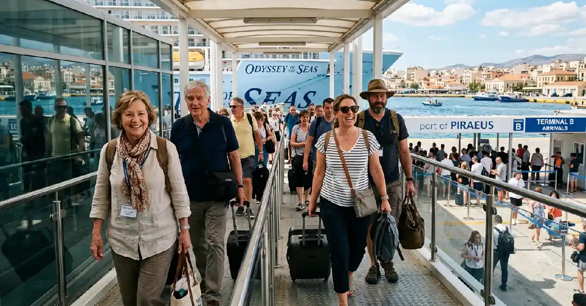 Short-stay cruise passengers disembark in Barcelona amid new tax policy