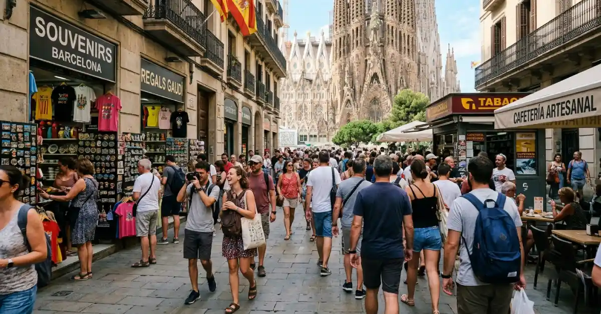 Overtourism crowds near Barcelona landmarks prompt new cruise tax rules