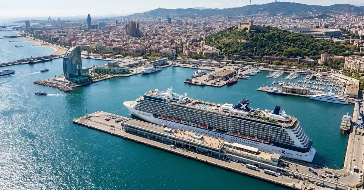 Barcelona overtourism cruise tax affects cruise ships docked in city port