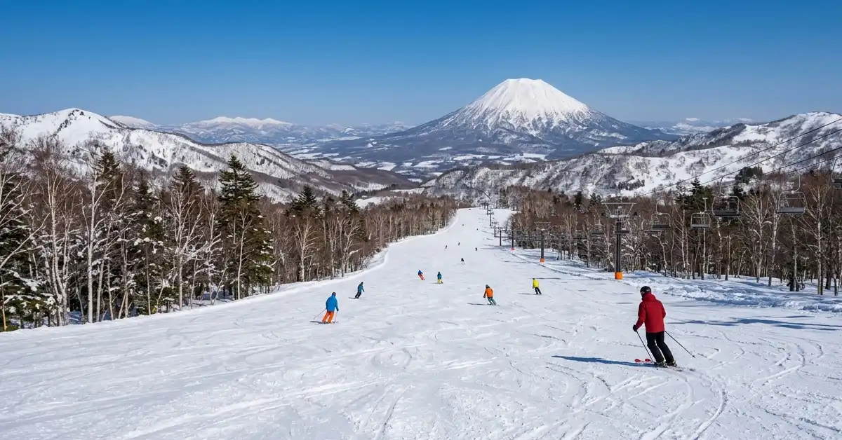 Best time to ski Niseko for fewer crowds – late season spring conditions