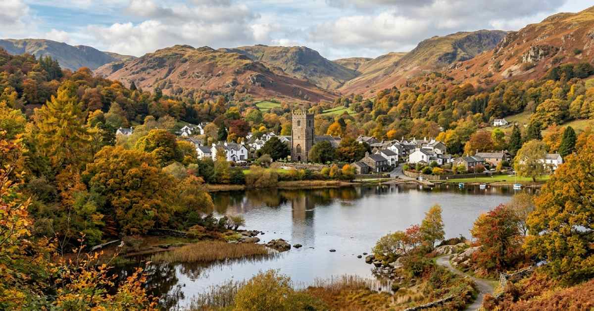 Grasmere village in the Lake District, a small village UK visitors often extend their stay in