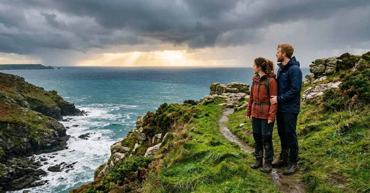 Light breaking at one of the best places to visit in Ireland for couples