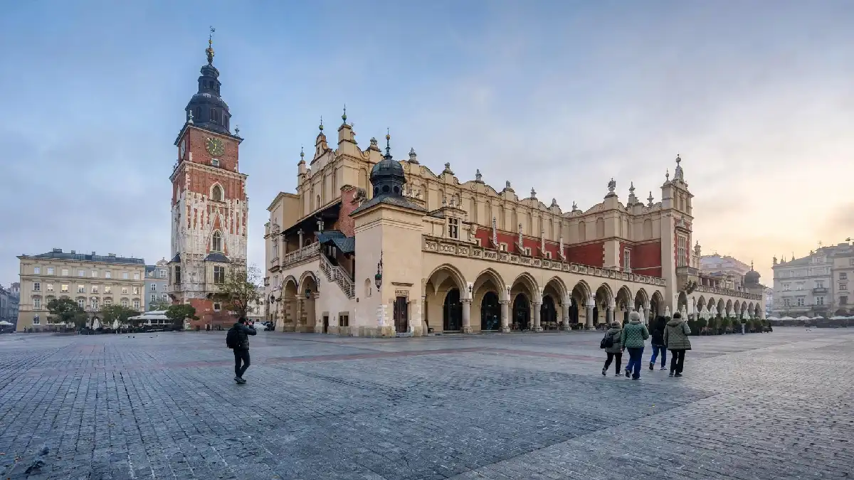 Cloth Hall in the medieval Main Square of Kraków, one of the best cities in Eastern Europe.